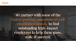Desktop Screenshot of bespokesearchgroup.com